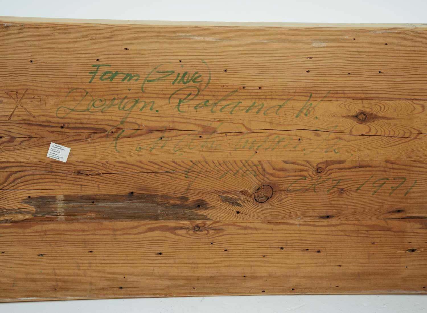 Swedish Bench In Pine By Roland Wilhelmsson, Signed By Designer photo buy