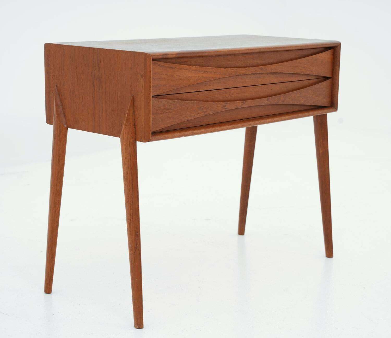 Midcentury Scandinavian Side Table By Rimbert Sandholt For Glas & Trä photo furniture