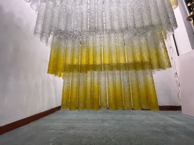 photo vinterior Extra Large Glass Tube Chandelier 24 Lights