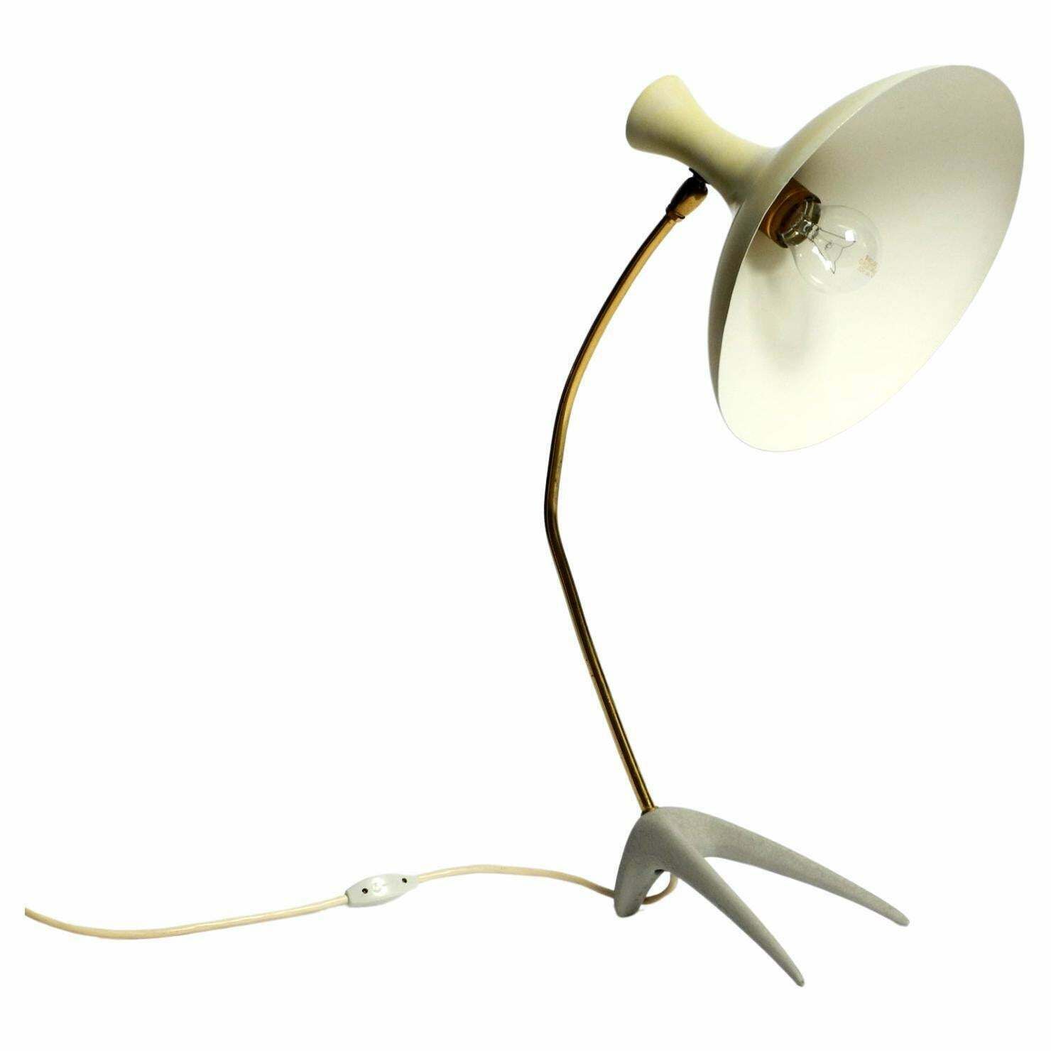 Large Mid Century Modern Crow's Foot Table Lamp By Karl Heinz Kinsky For Cosack