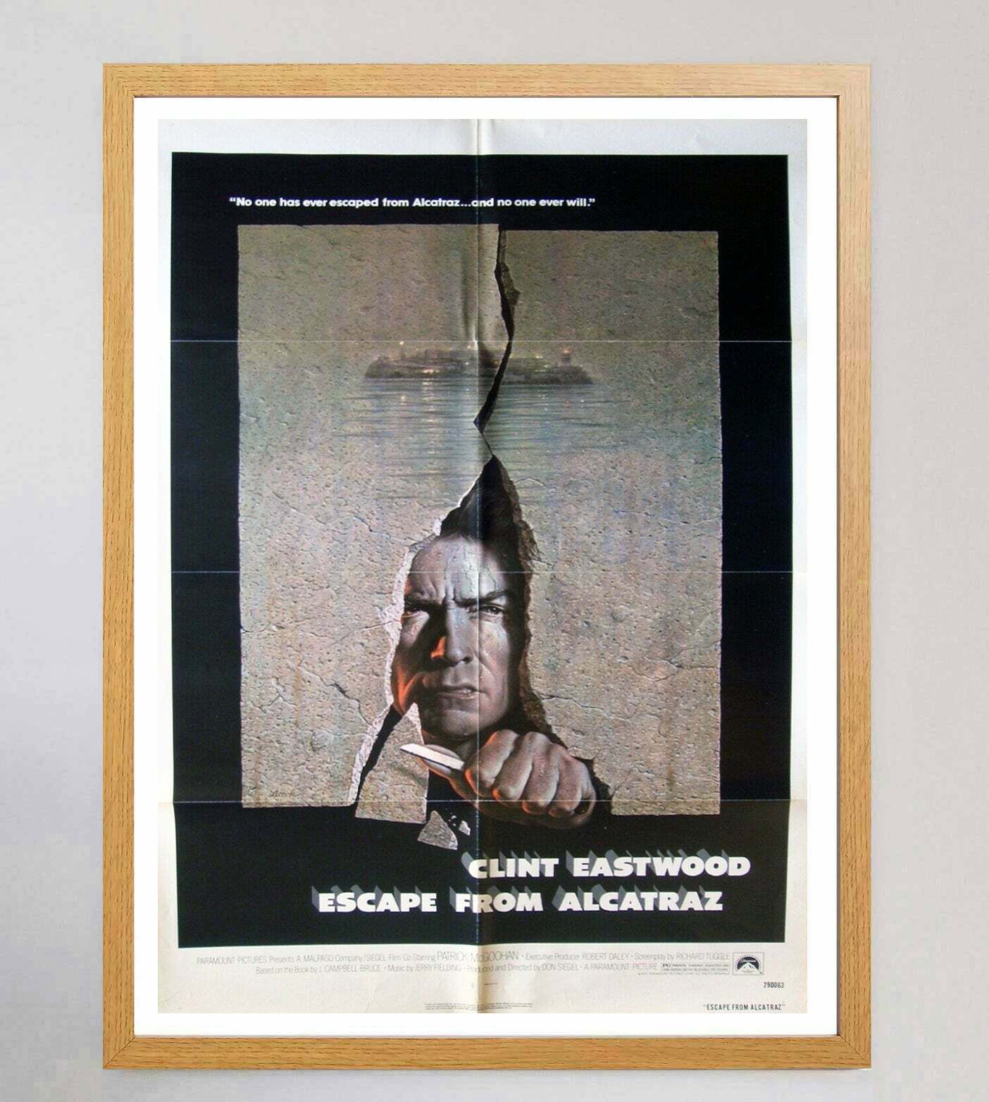 Original Vintage Poster Escape From Alcatraz photo Art