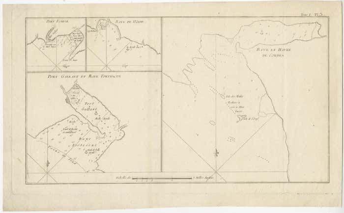 Antique Map Of Cordes Bay And Surroundings photo furniture