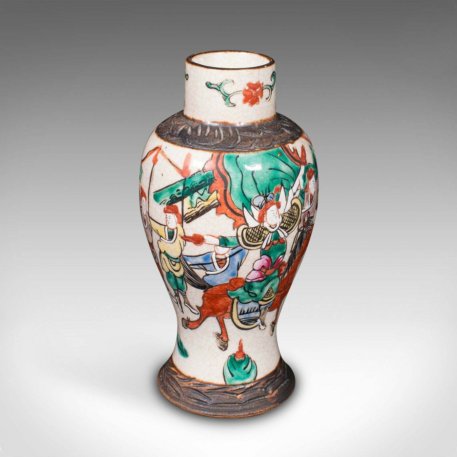 Small Antique Posy Vase, Japanese, Ceramic, Flower Urn, Meiji, Victorian, C.1900 photo 695.0