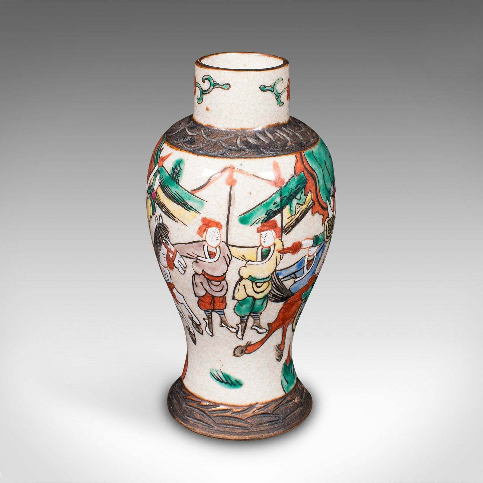 Small Antique Posy Vase, Japanese, Ceramic, Flower Urn, Meiji, Victorian, C.1900 photo vinterior