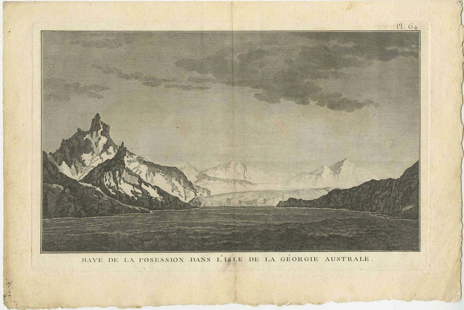 Antique Print Of Possession Bay, South Georgia Island, Australia photo furniture