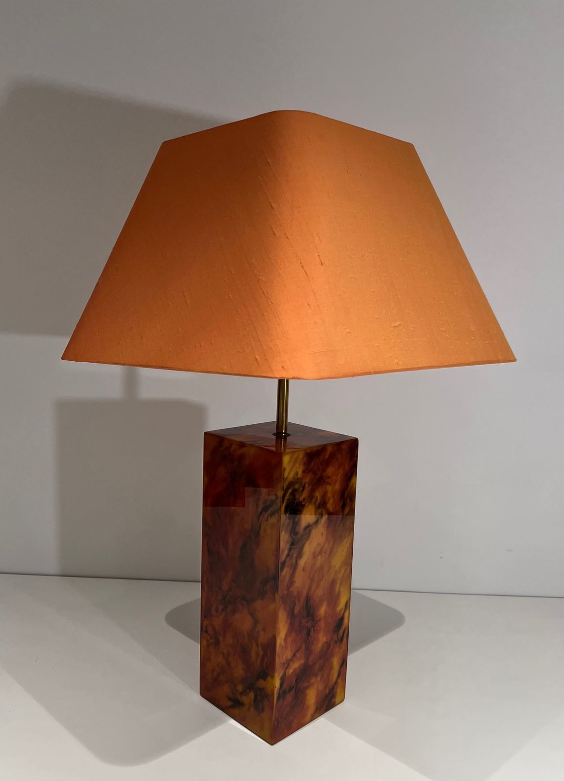 photo for sale Pair Of Plexiglass Lamps. French Work. Around 1970