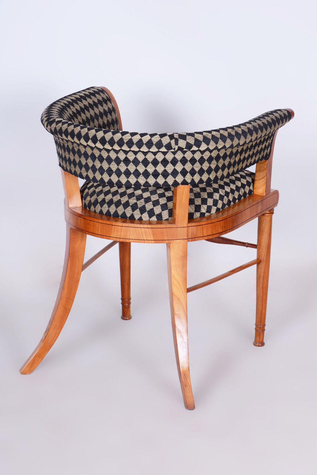 photo furniture Restored Biedermeier Armchair, Cherry Tree, Ebony, Austria Vienna, 1820s