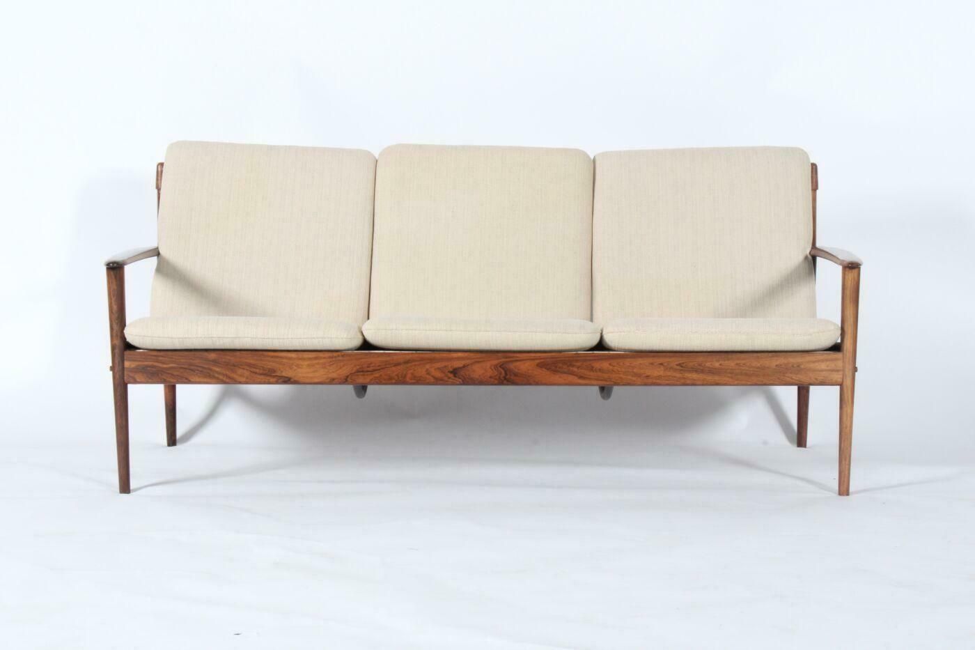 3017.0 A Wonderful And Rare Danish Sofa In Rosewood By Grete Jalk Pj Mobelfabrik photo