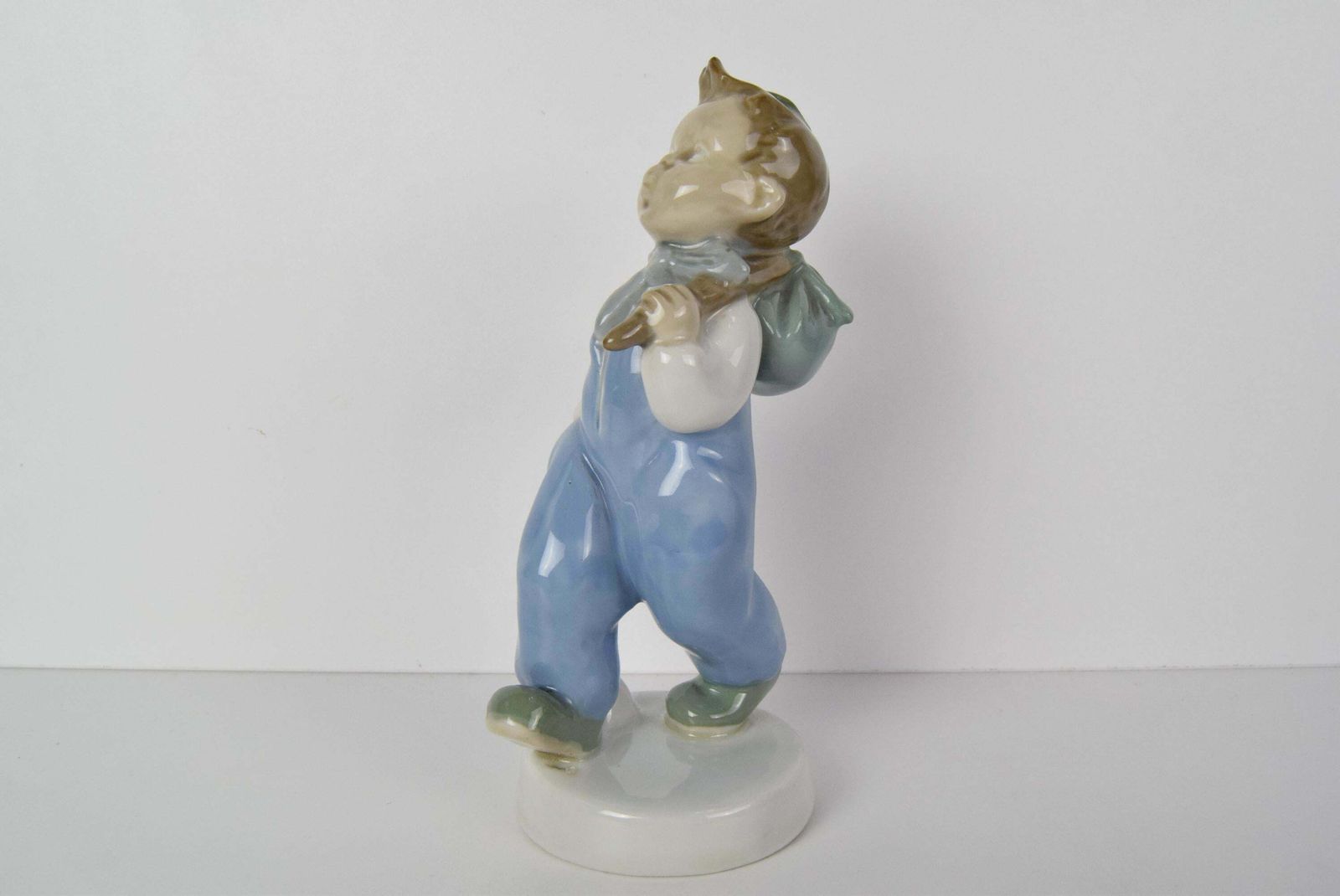 Rare Beautiful Design Porcelain Boy Figurine By Ella Strobach König/ Royal Dux photo furniture