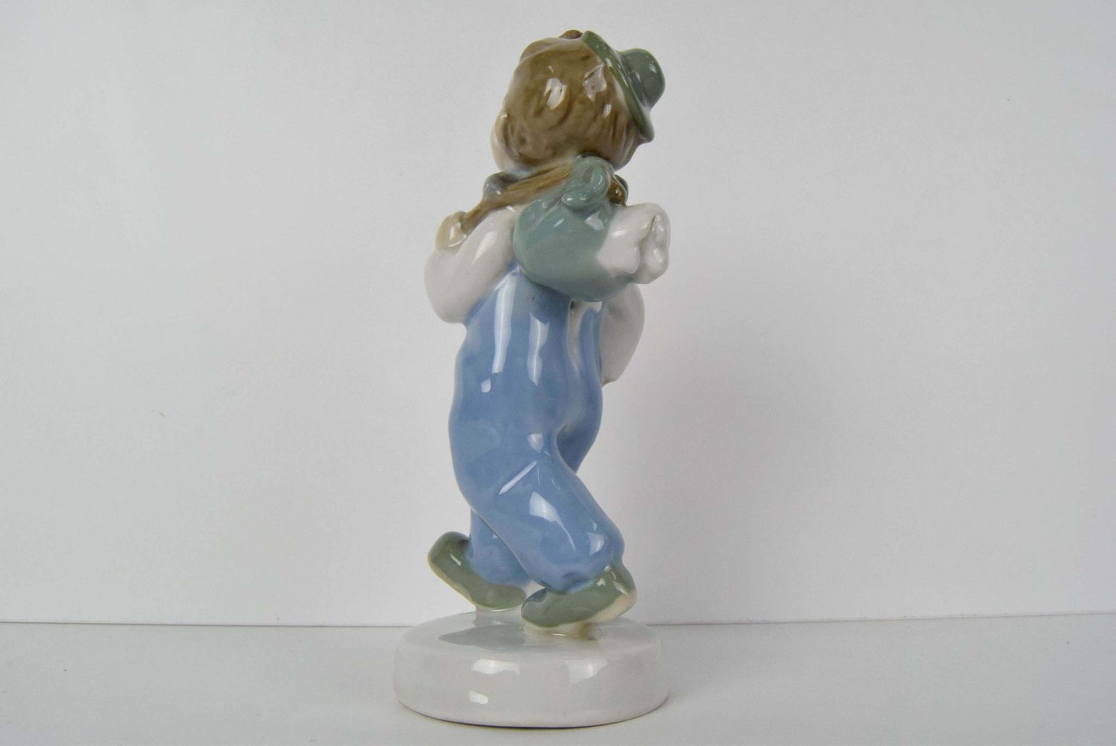 Rare Beautiful Design Porcelain Boy Figurine By Ella Strobach König/ Royal Dux photo vintage