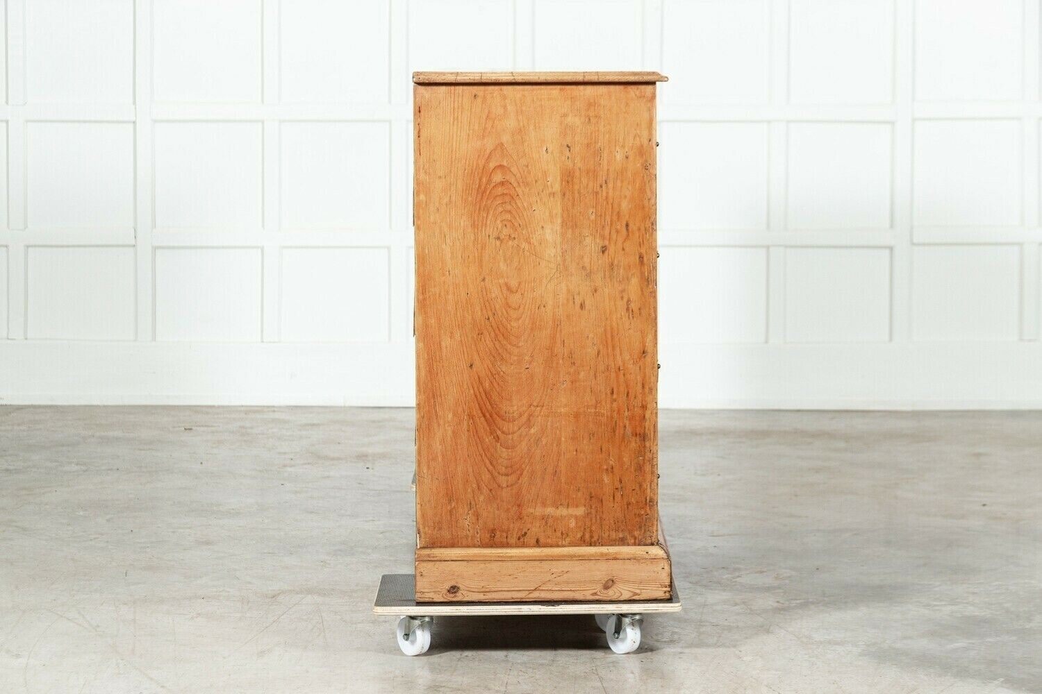 photo furniture 19thc English Pine Bank Haberdashery Drawers / Counter