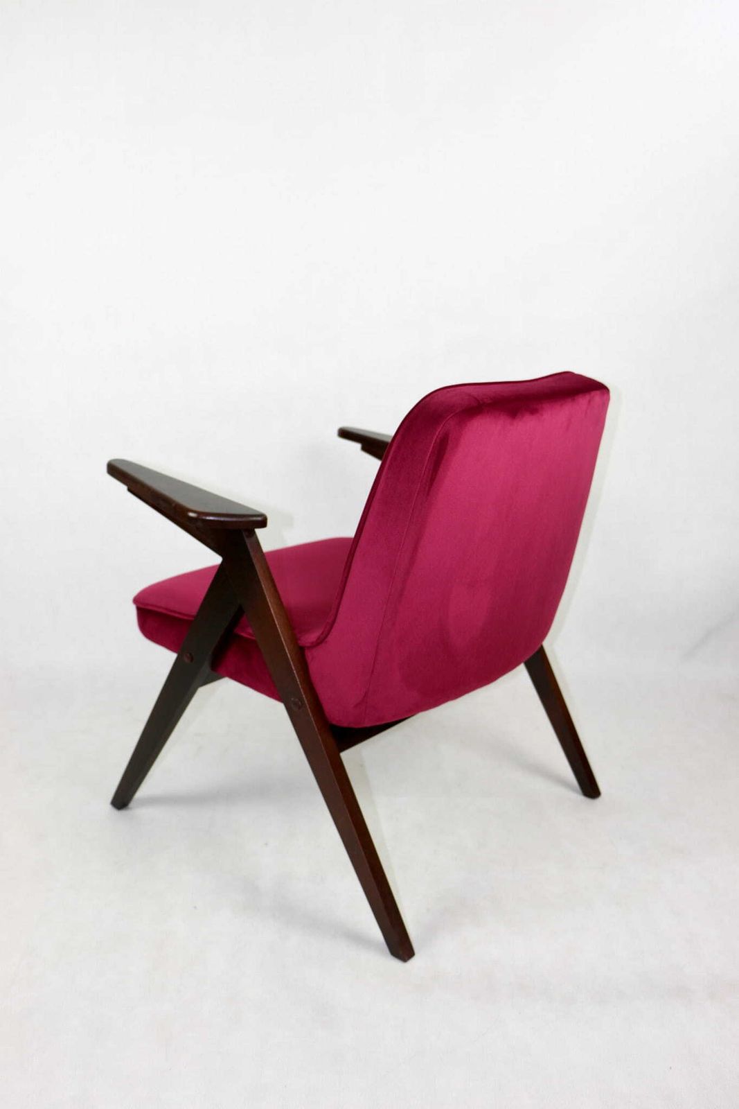 Bunny Bunny Armchair, 1970s, Burgundy, Raspberry, Designed By J.Chierowski photo 411.0