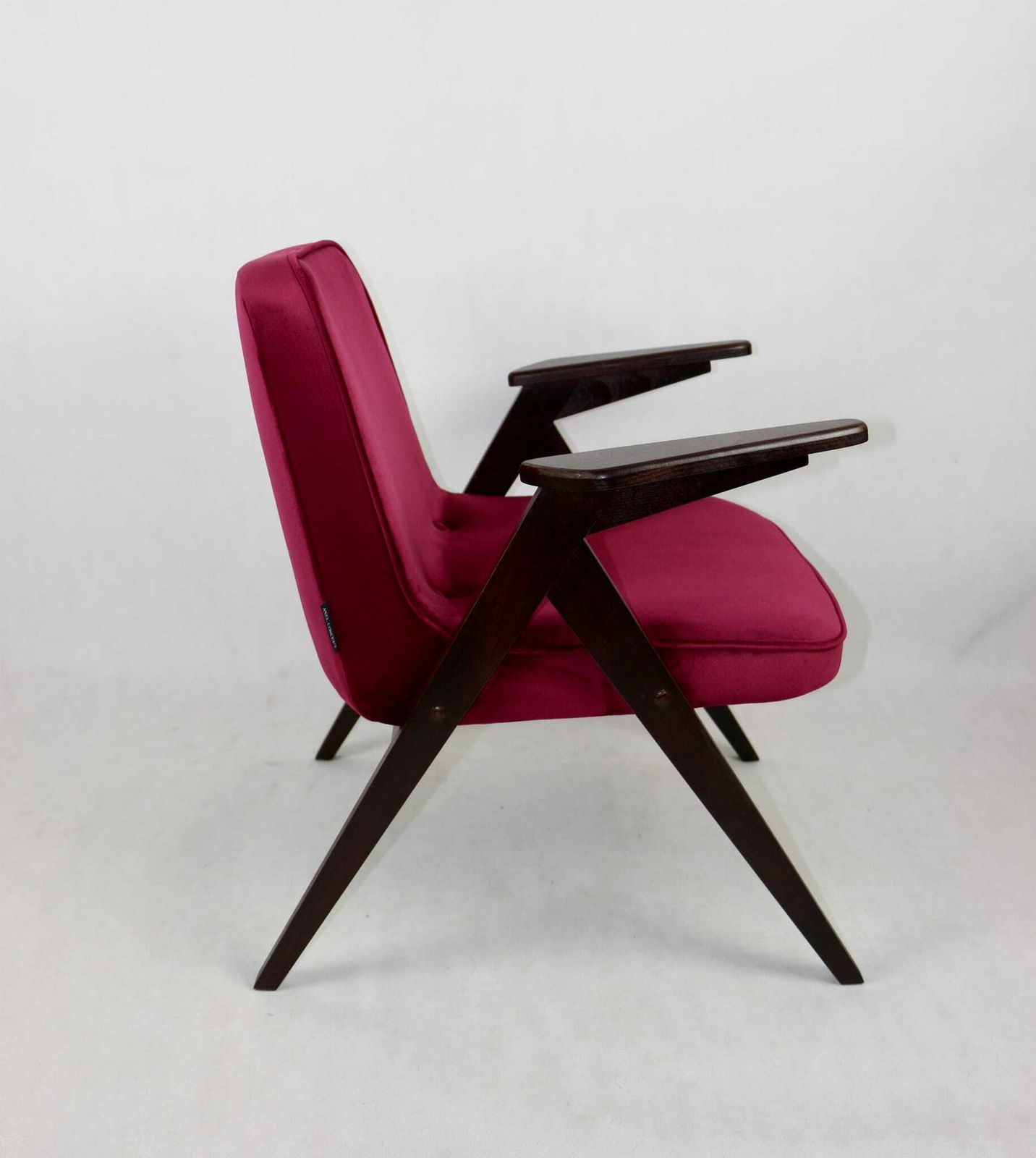 Bunny Bunny Armchair, 1970s, Burgundy, Raspberry, Designed By J.Chierowski photo vintage