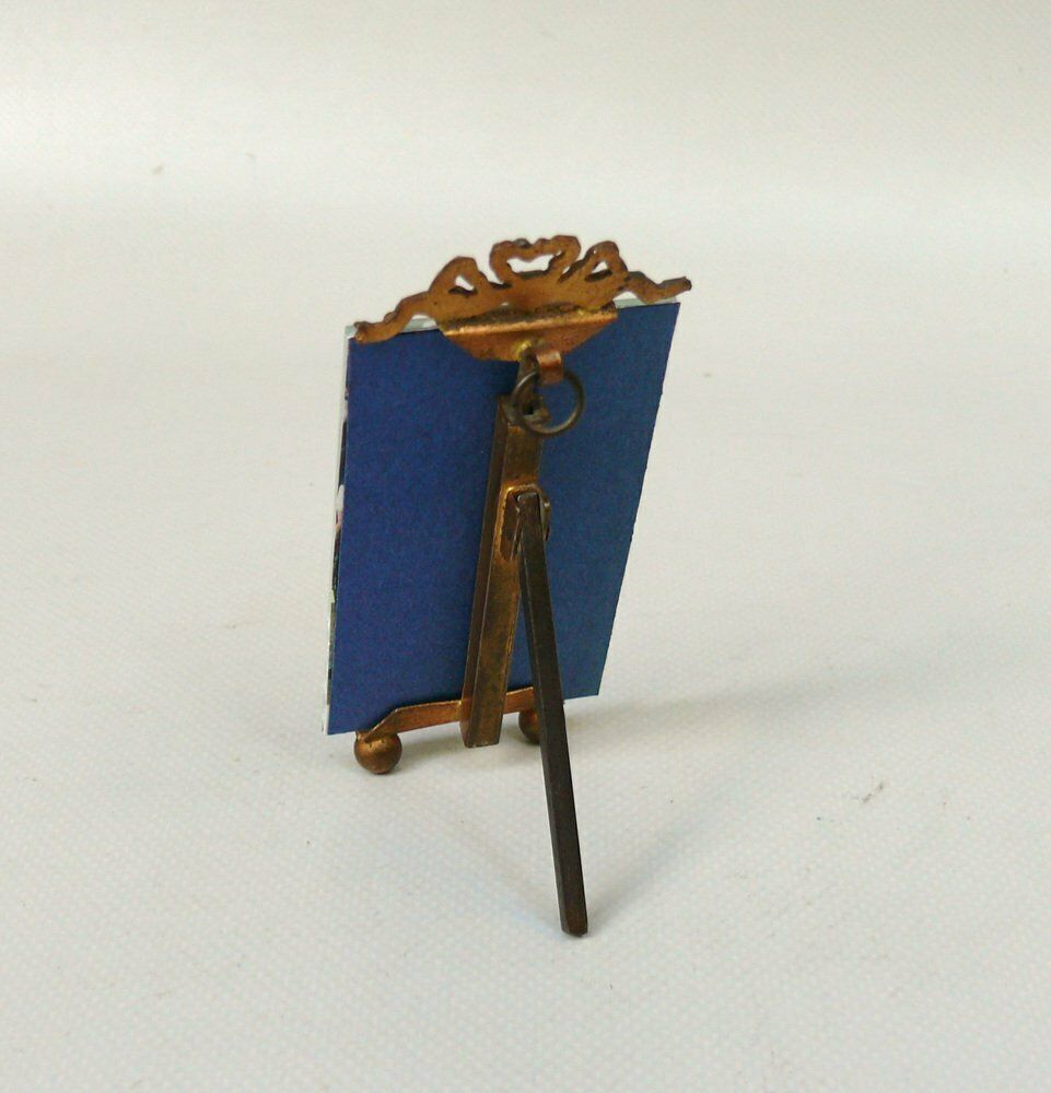 Small Art Nouveau Picture Frame In Brass & Glass Pane photo buy