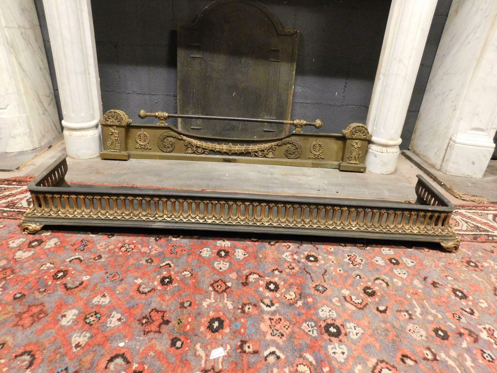 Keep Ash, Fireplace In Lacquered And Golden Sheet, Italy photo for sale