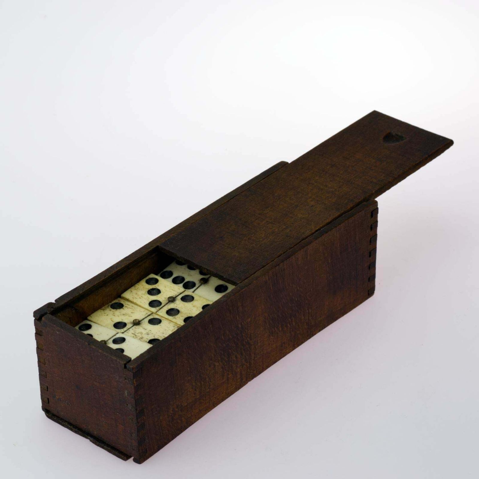 photo furniture Antique French Bone And Ebony Dominoes Set, 1800s