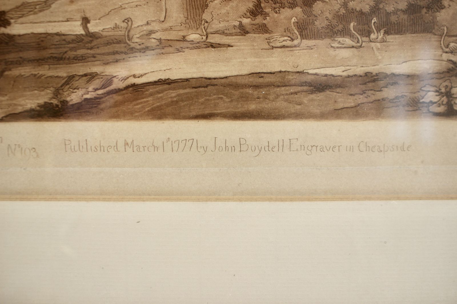 Richard Earlom, Mezzotint No 103, After Claude Lorrain, 'Liber Veritatis', 1777 photo Art