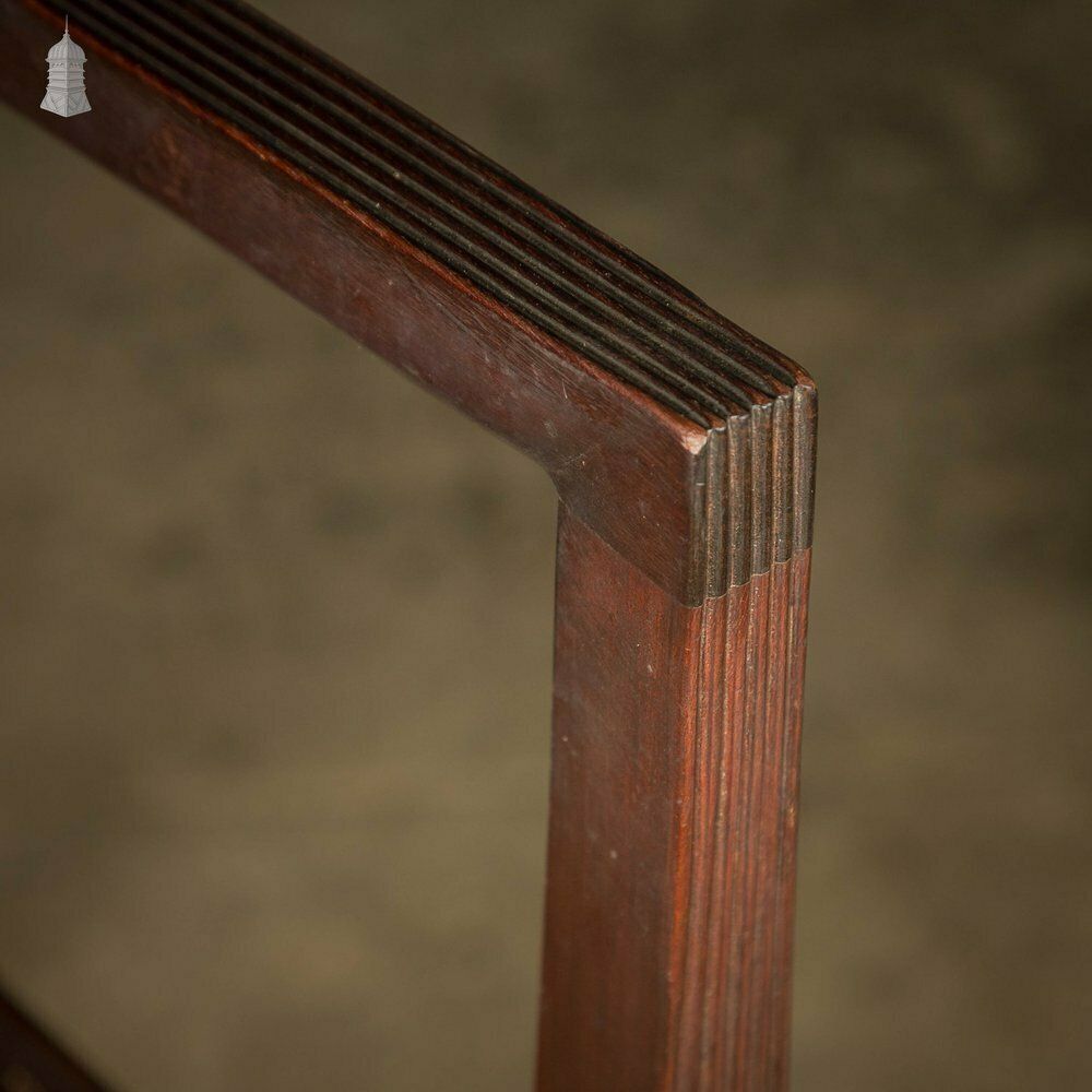photo furniture X Frame Armchair, Reeded Hardwood And Floral Textiles. Hardwood Chair