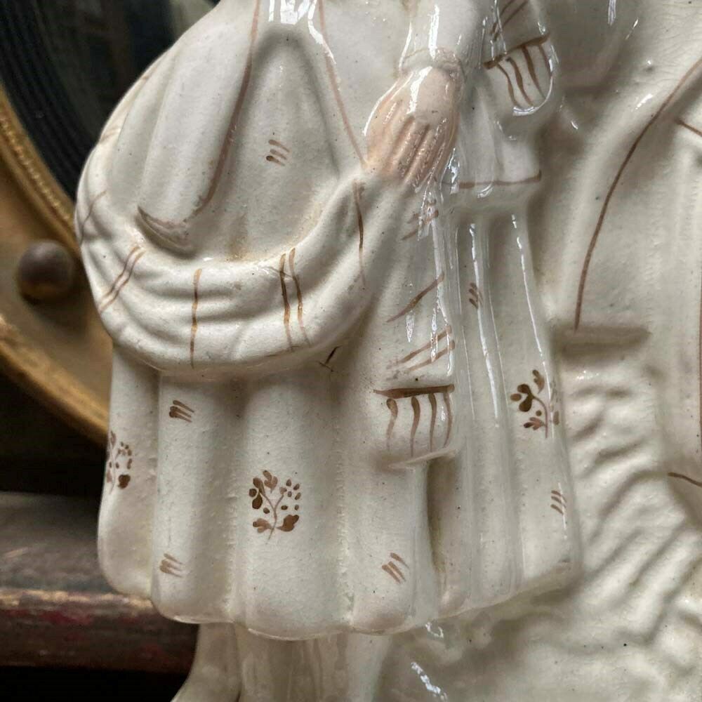 Staffordshire Pottery Group   'Rural Couple' photo furniture