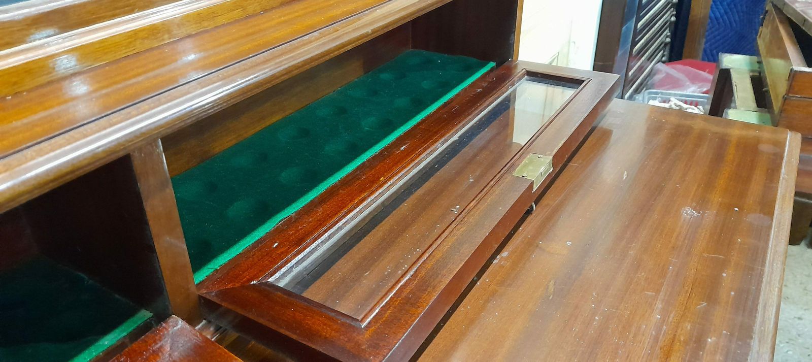 Antique Snooker Scoreboard Cabinet. Burroughes & Watts photo furniture