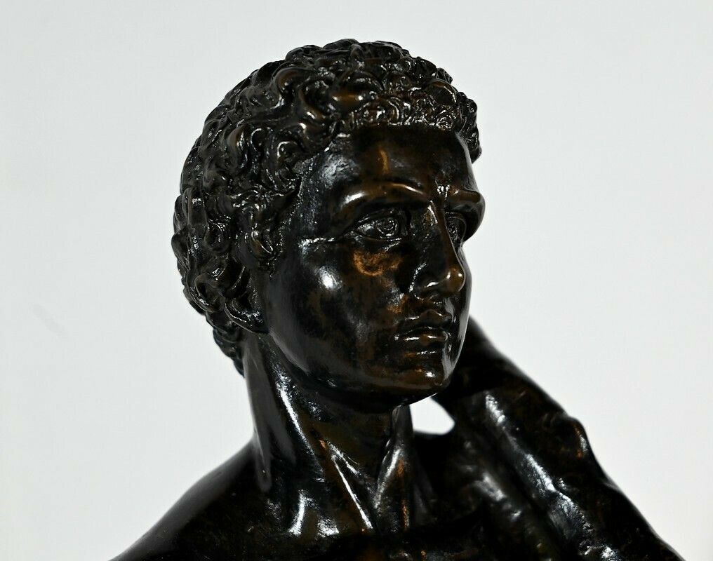 Art Bronze “Hercules And The Lion Of Nemea”, Signed Gregroi – 19th Century photo
