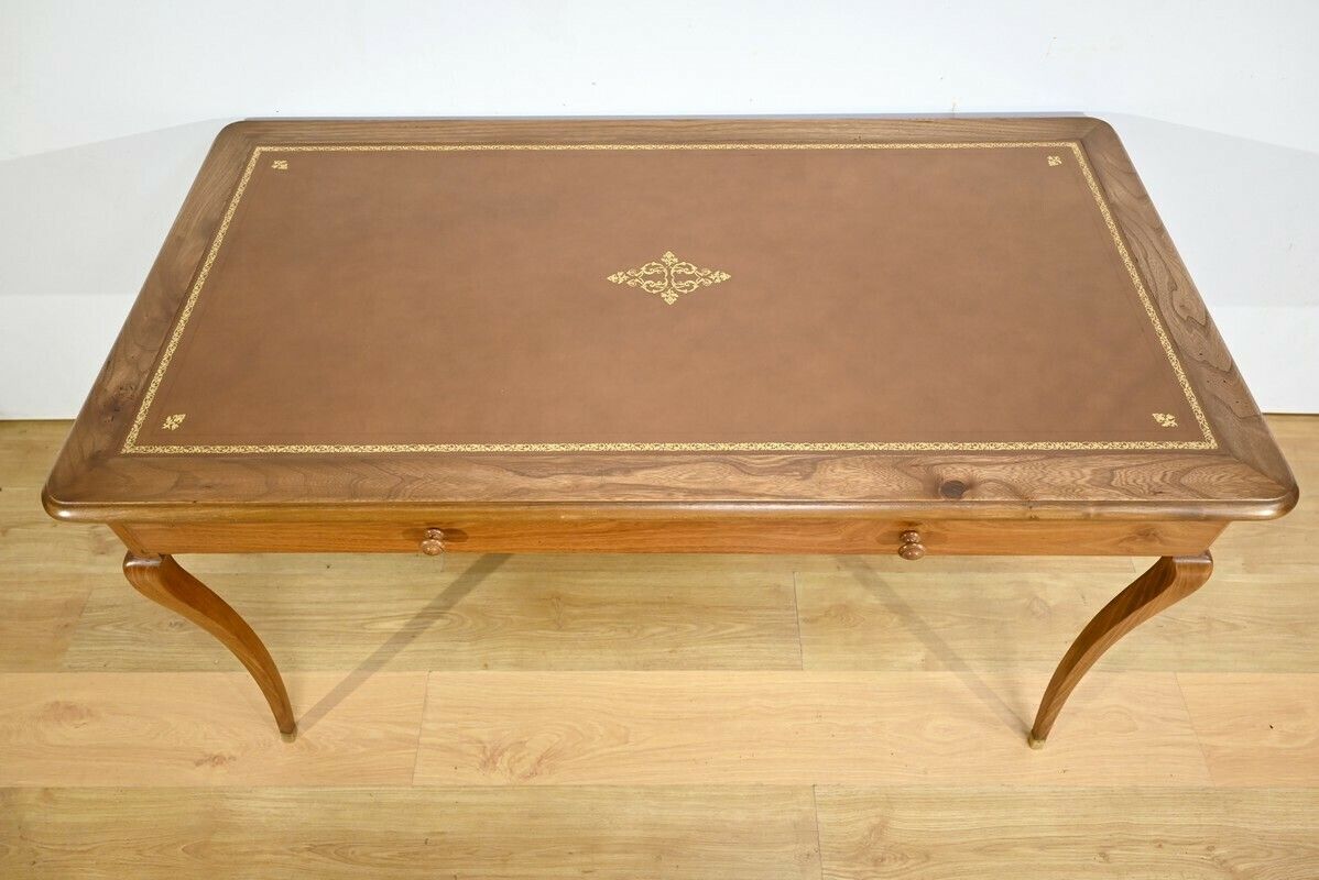 Ash And Acacia Desk Table, Louis XV – 18th Century photo Furniture