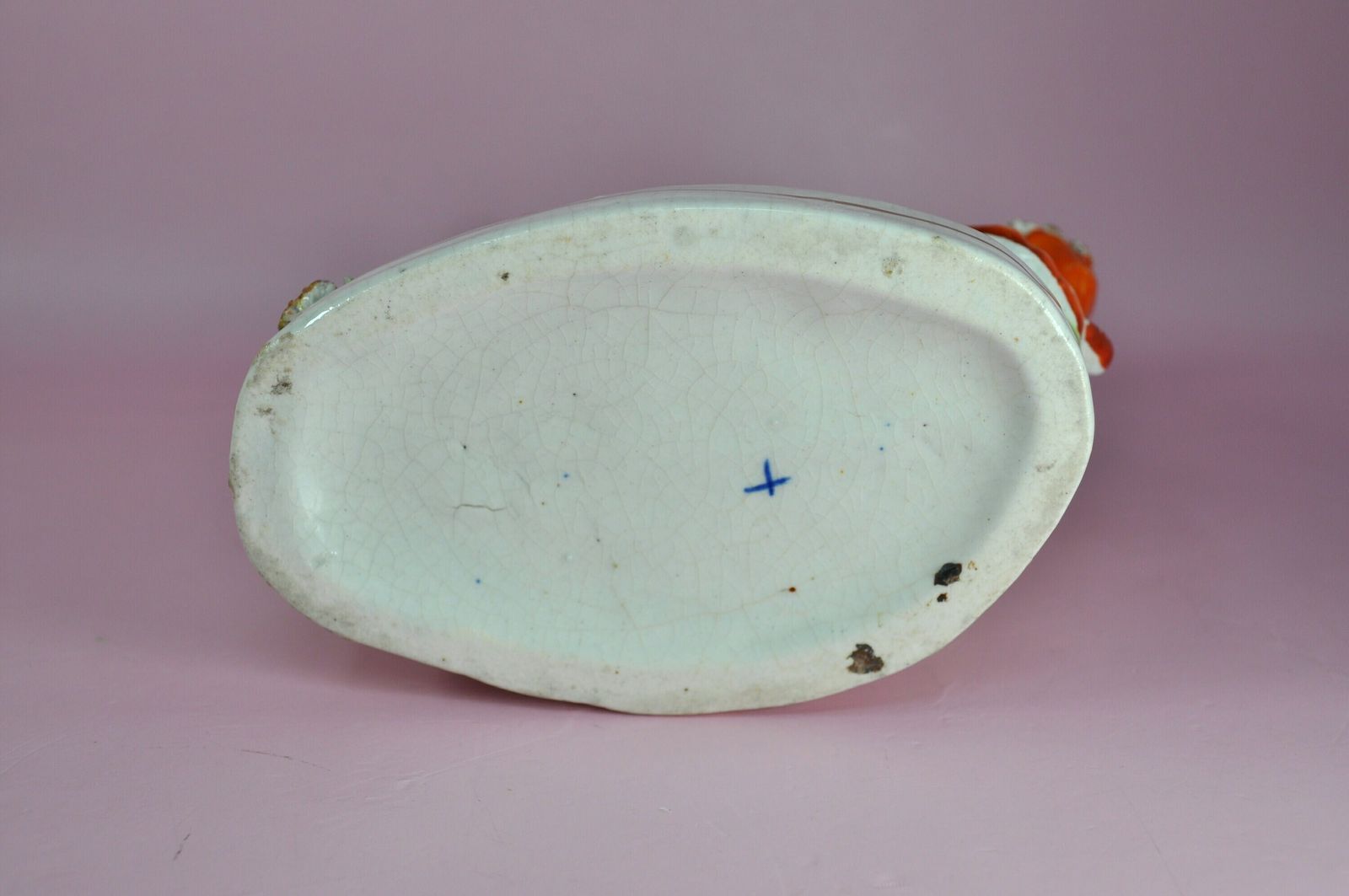 Staffordshire Figures Spill Vase, Antique Staffordshire photo vintage