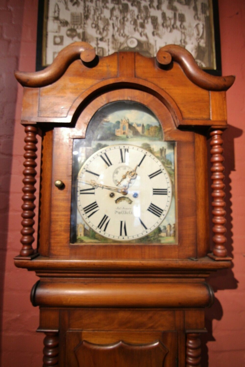 Large 19th Century Mahogany 8 Day Arch Dial Longcase Clock ' John Jones , Pwllheli' photo Home Decor
