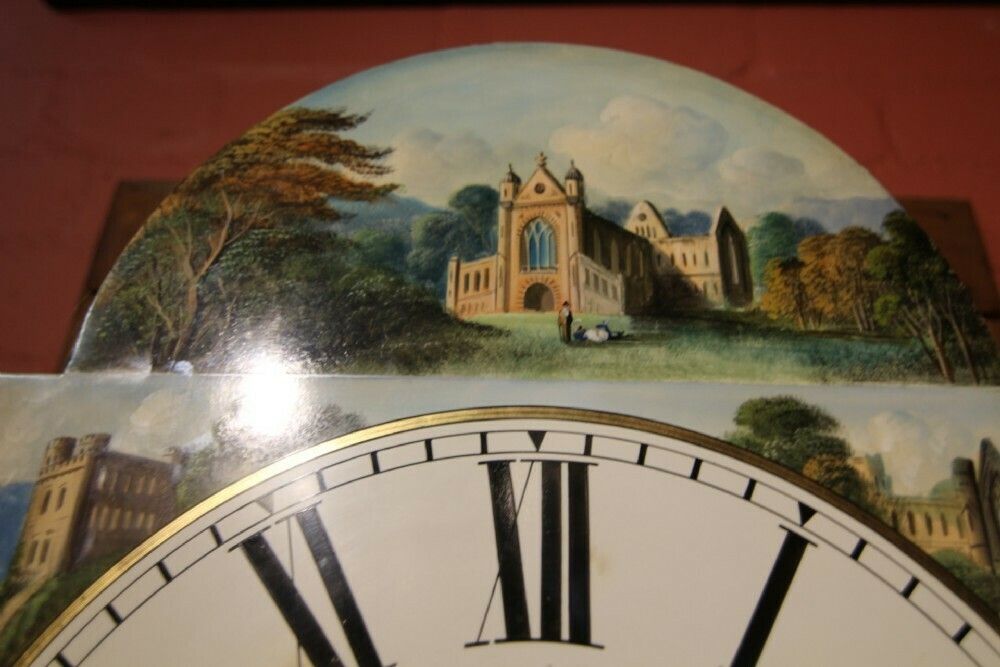 photo for sale Large 19th Century Mahogany 8 Day Arch Dial Longcase Clock ' John Jones , Pwllheli'