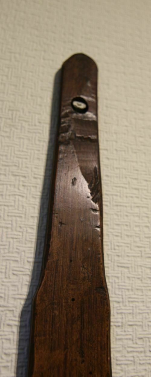 19th Century Carved Folk Art Distaff photo vinterior