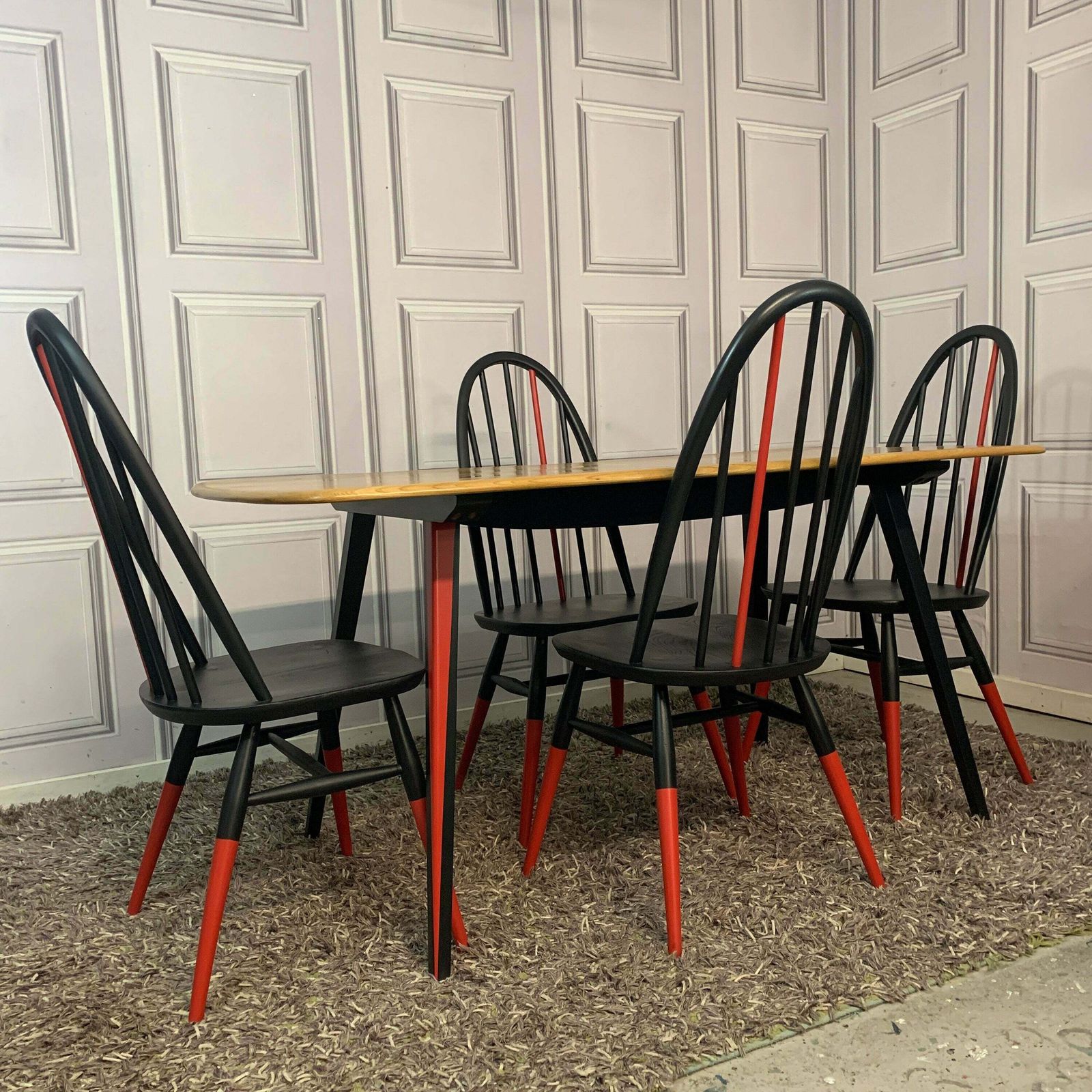 Ercol Dining Table And Chairs Black And Red Resin Table Design Kisses Commission Order photo Furniture