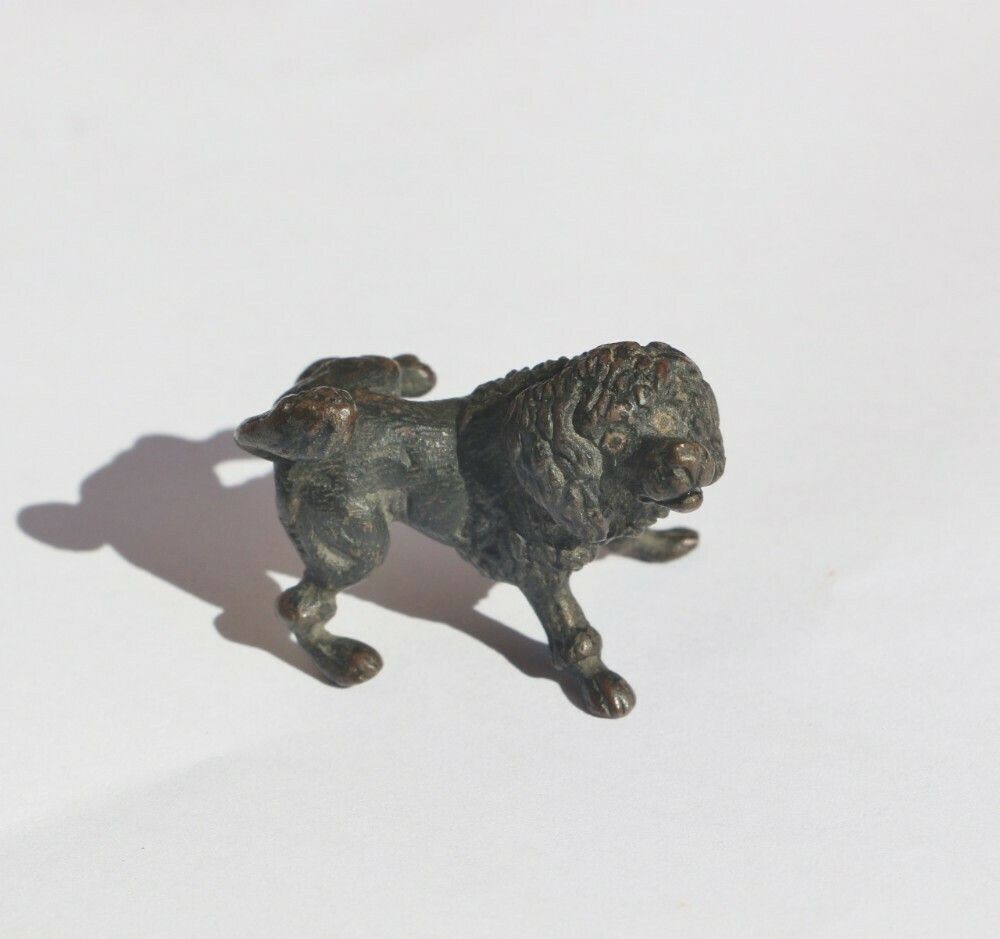 Humorous Late 19thc Cold Patinated Austrian Bronze 'Stephan Buchinger' Dog Cocking His Leg photo for sale