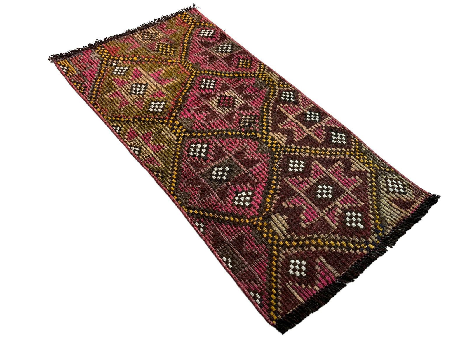 photo furniture Turkish Mini Kilim Rug ,Vintage Anatolian Turkish Kelim 103 X 54 Cm
