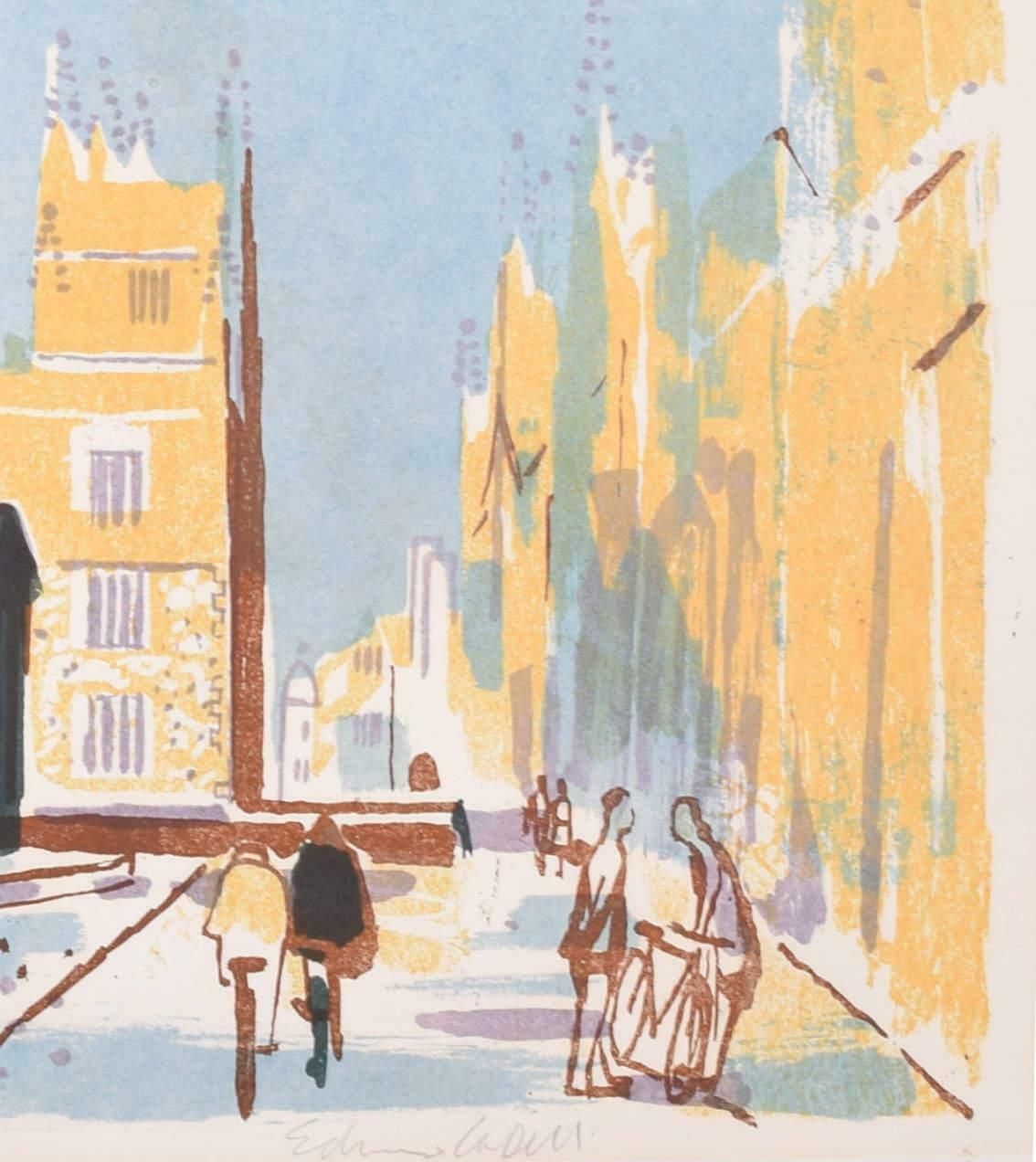 Edwin La Dell The Radcliffe Camera, Oxford Lithograph By Edwin La Dell photo Art