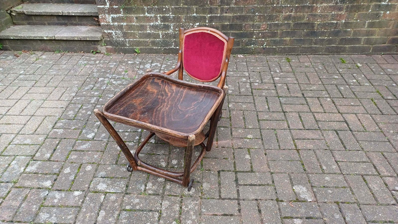 Rare Vintage ‘Thonet’ Bentwood Child’s Chair Nursery photo vintage