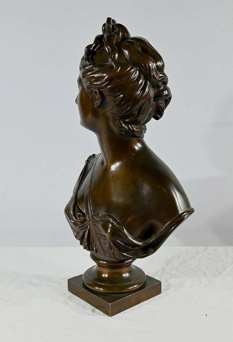 Bronze “Diane The Huntress” After Houdon – Late 19th Century photo vintage