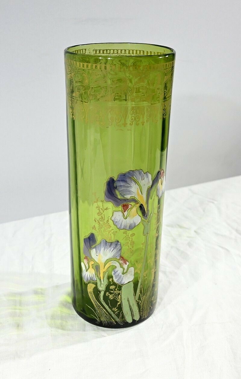 Legras Vase “Les Iris”, Art Nouveau – Late 19th Century photo furniture