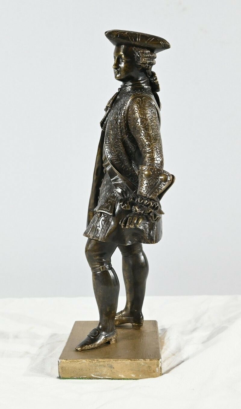 photo vintage Bronze “The Gentleman With The Tricorn” – Late 19th Century