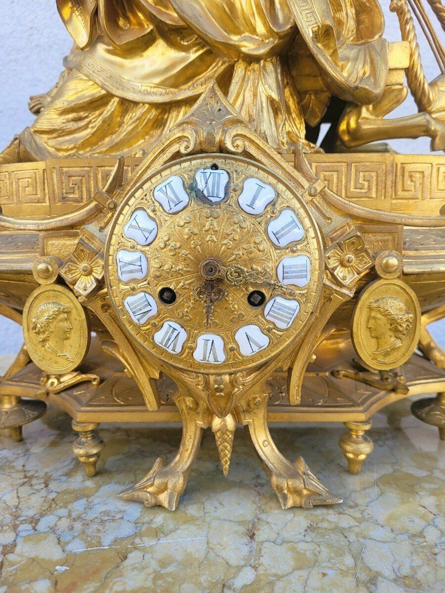 Picard, Gilt Bronze Trim, Muse Of Music, 19th Century photo for sale