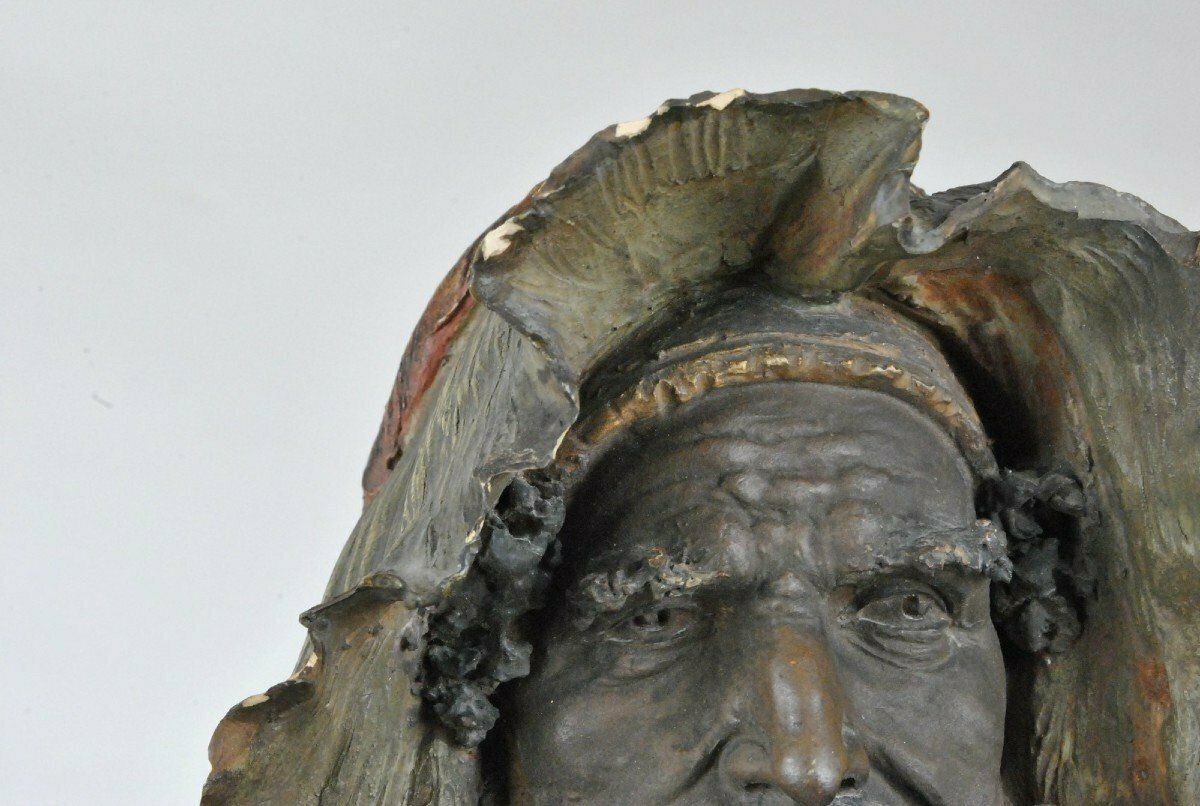 A Stellmacher, Terracotta Bust, Arab, 19th Century photo vinterior