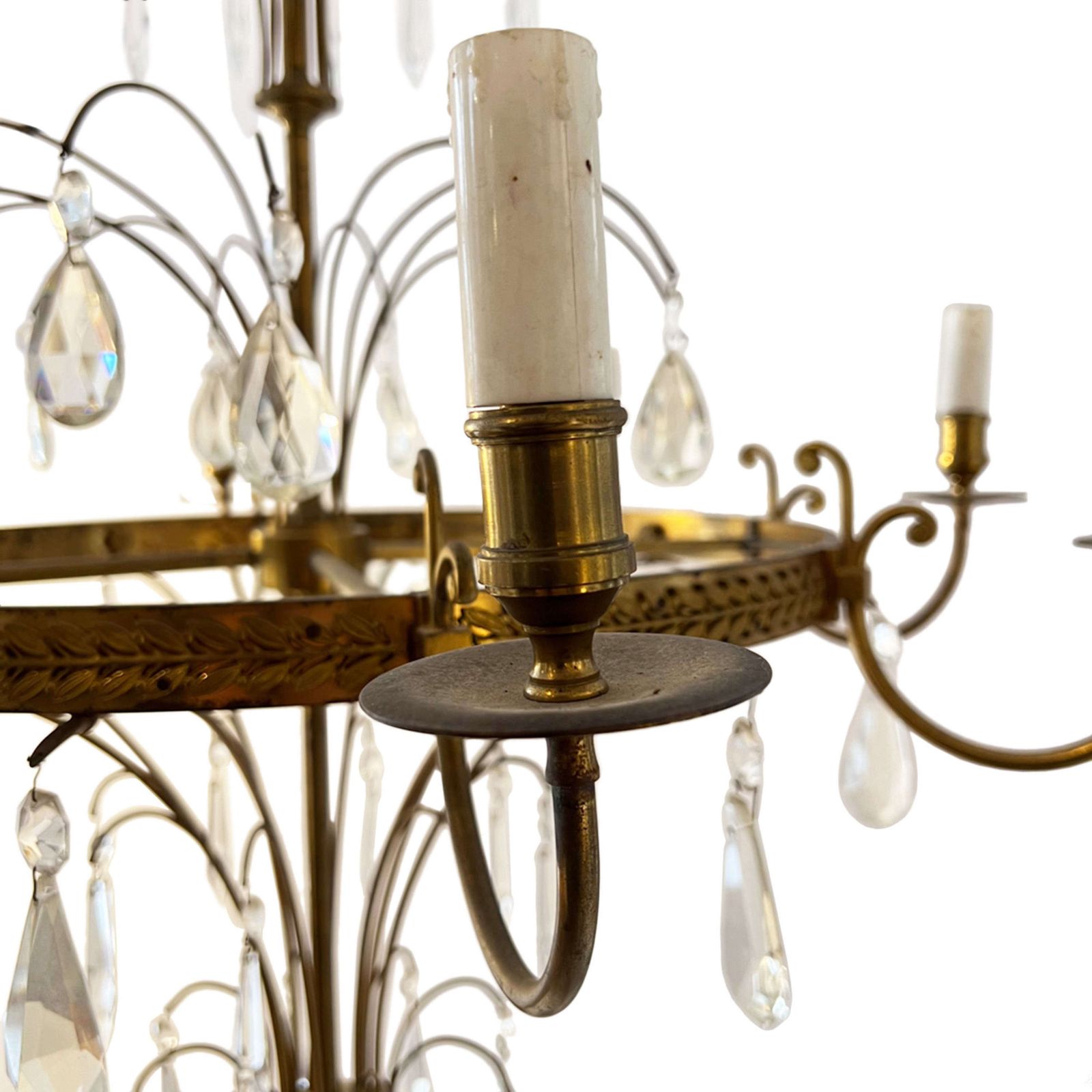 Elegant French 1950s Chandelier photo for sale