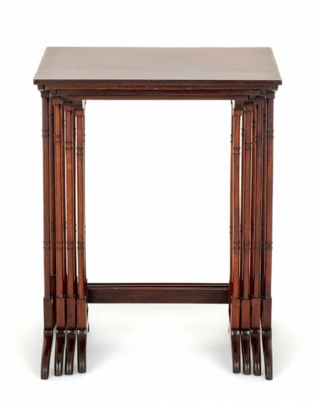 Sheraton Nest Of Tables 4 Sides Mahogany Quartetto photo furniture