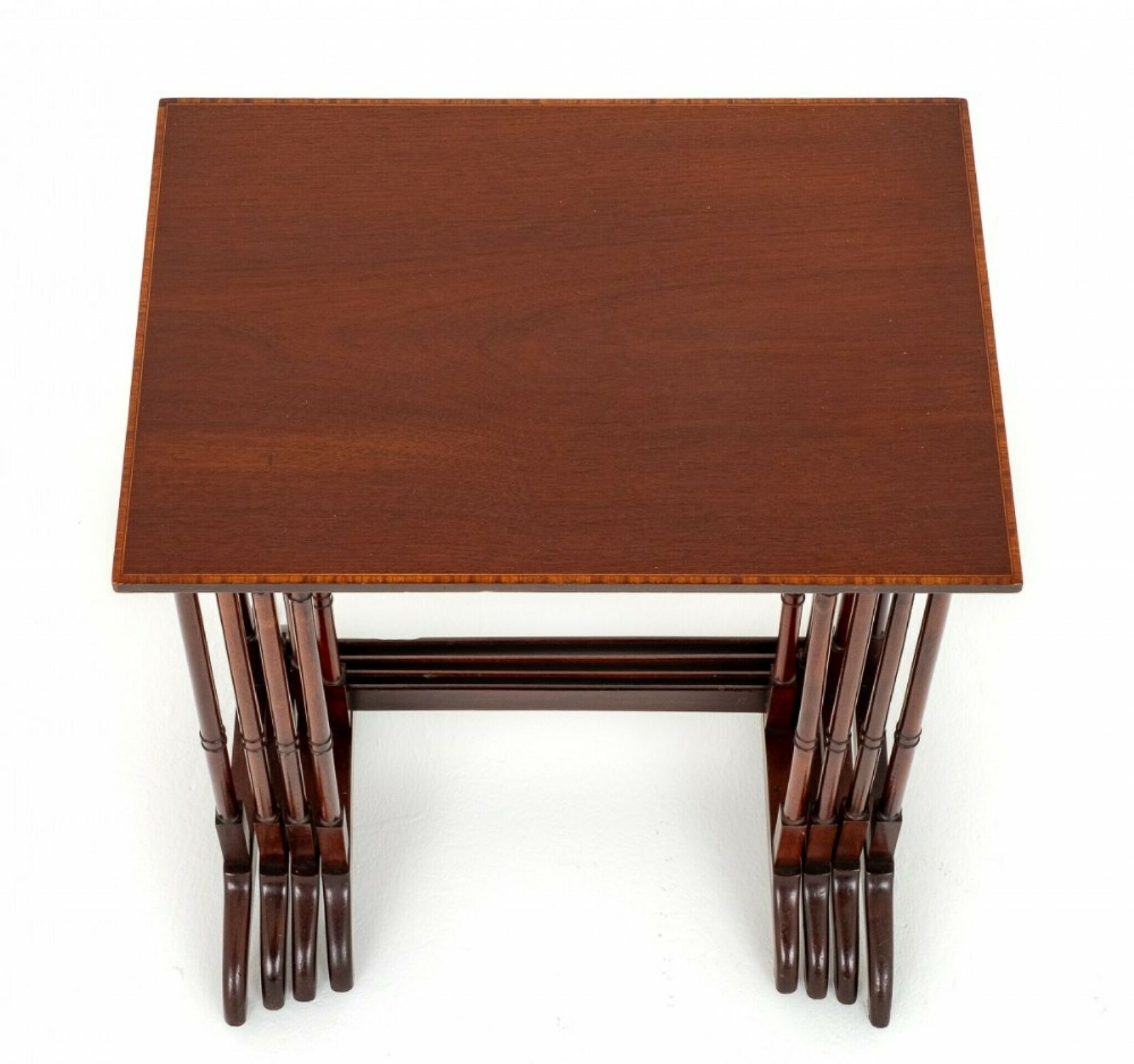 Sheraton Nest Of Tables 4 Sides Mahogany Quartetto photo Furniture