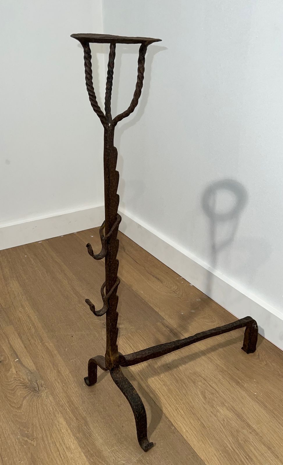 Pair Of Wrought Iron Landiers, 18th Century And Earlier photo buy