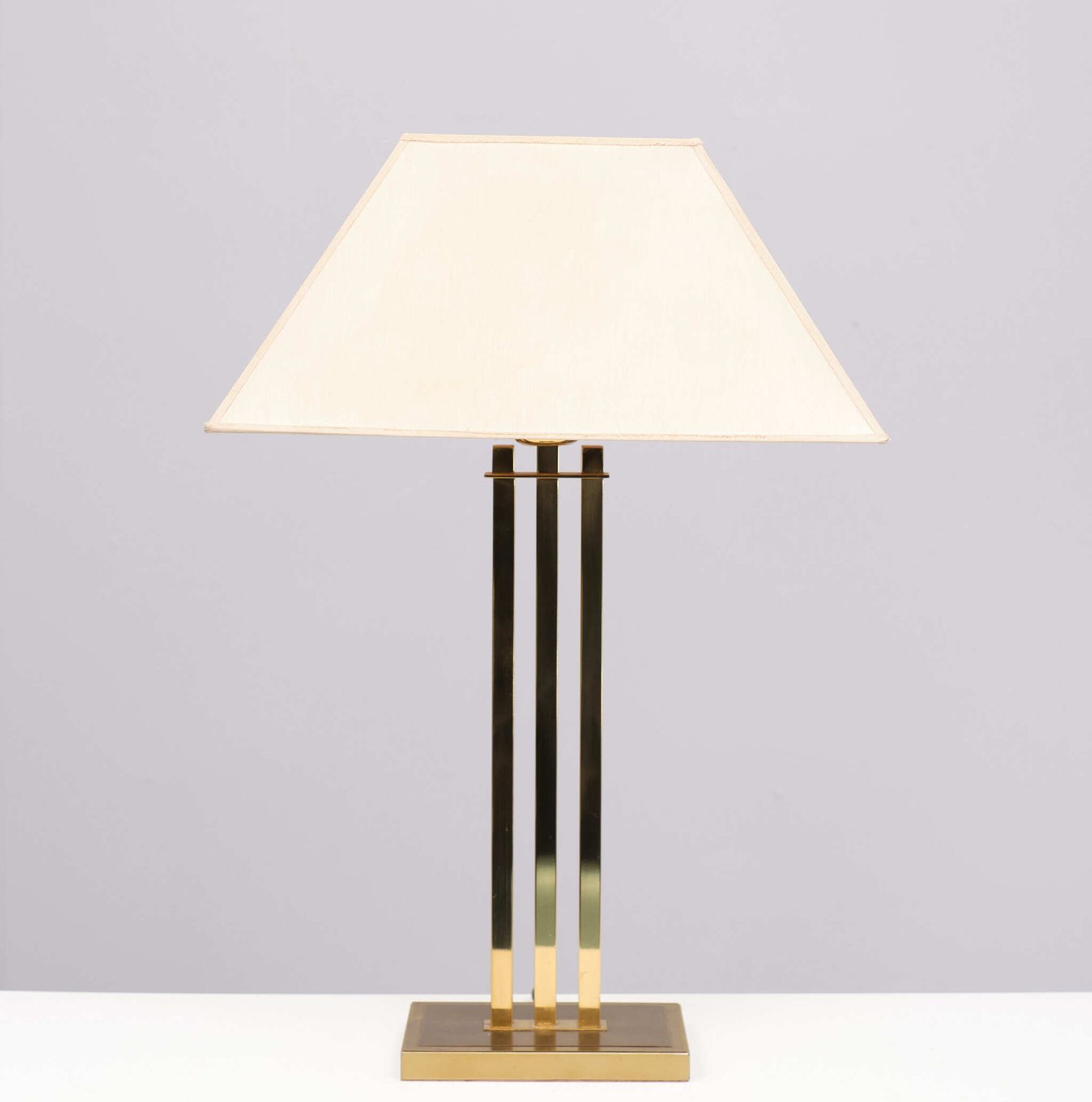 Willy Rizzo For Deknudt Brass Table Lamp Hollywood Regency 1970s Belgium