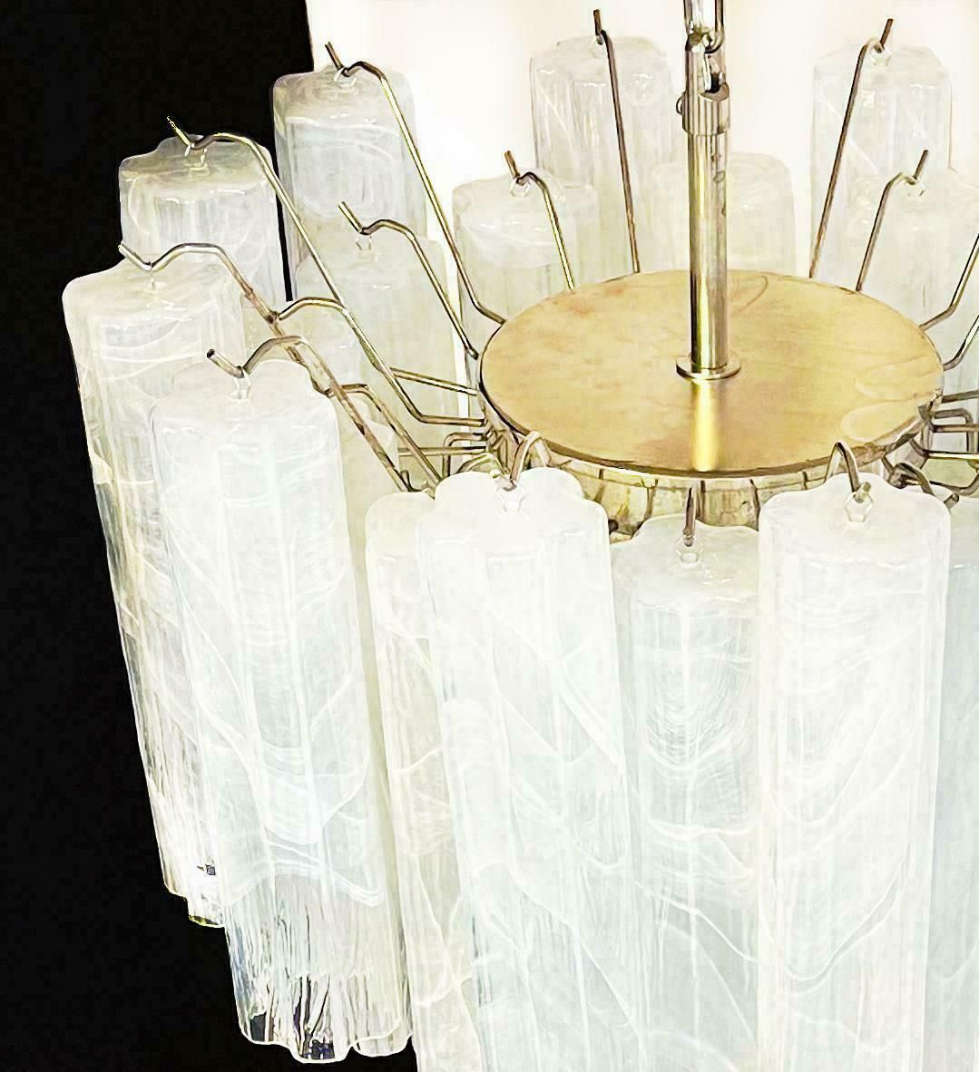 photo for sale Amazing Glass Tube Chandelier   36 Alabaster White Glasses
