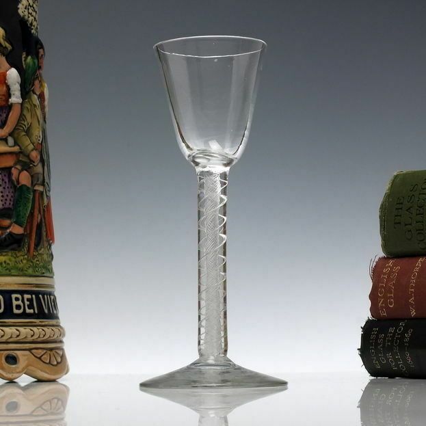 18th Century Double Series Air Twist Wine Glass C1750