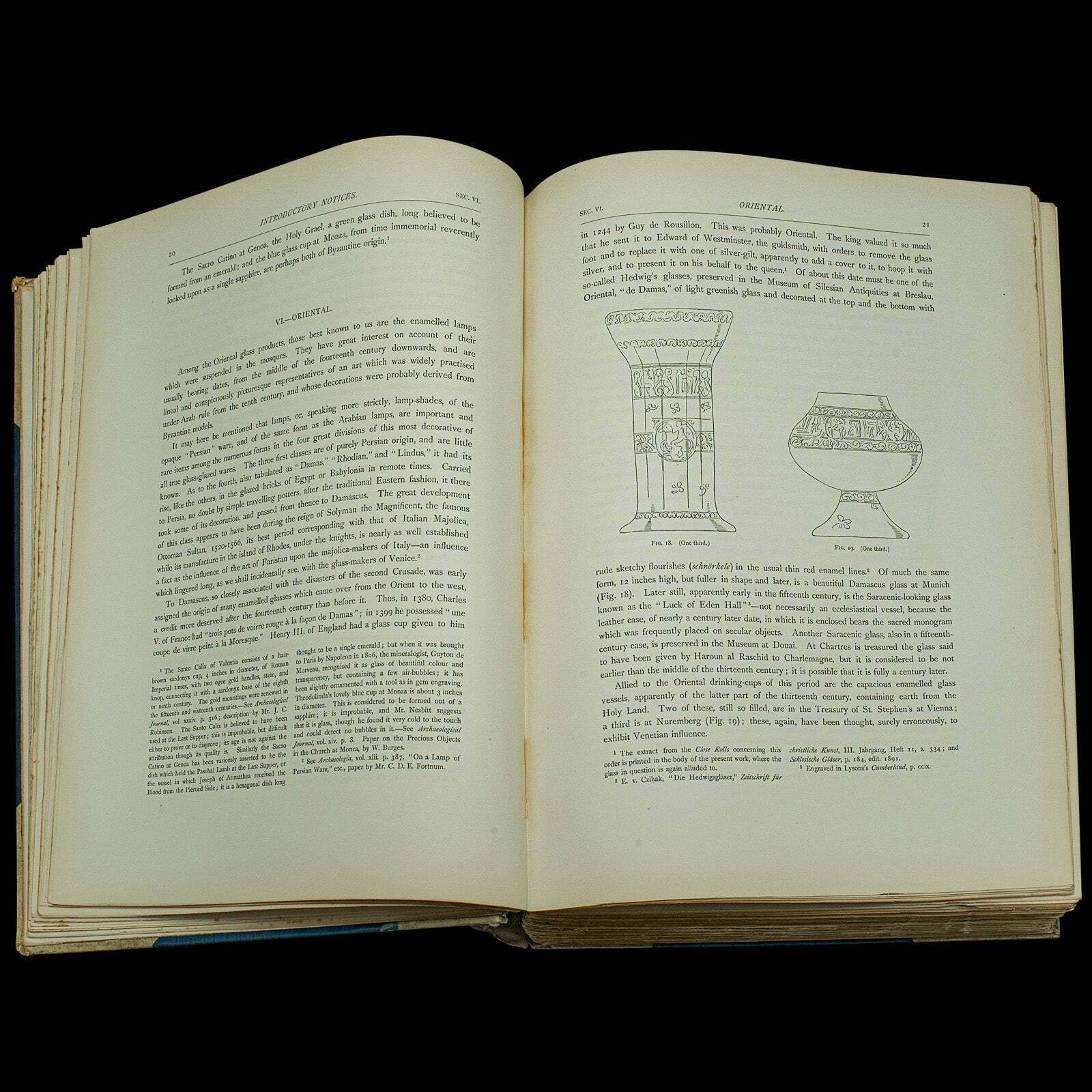 Antique Reference Book, Old English Glasses, Hartshorne, History, Victorian photo vintage
