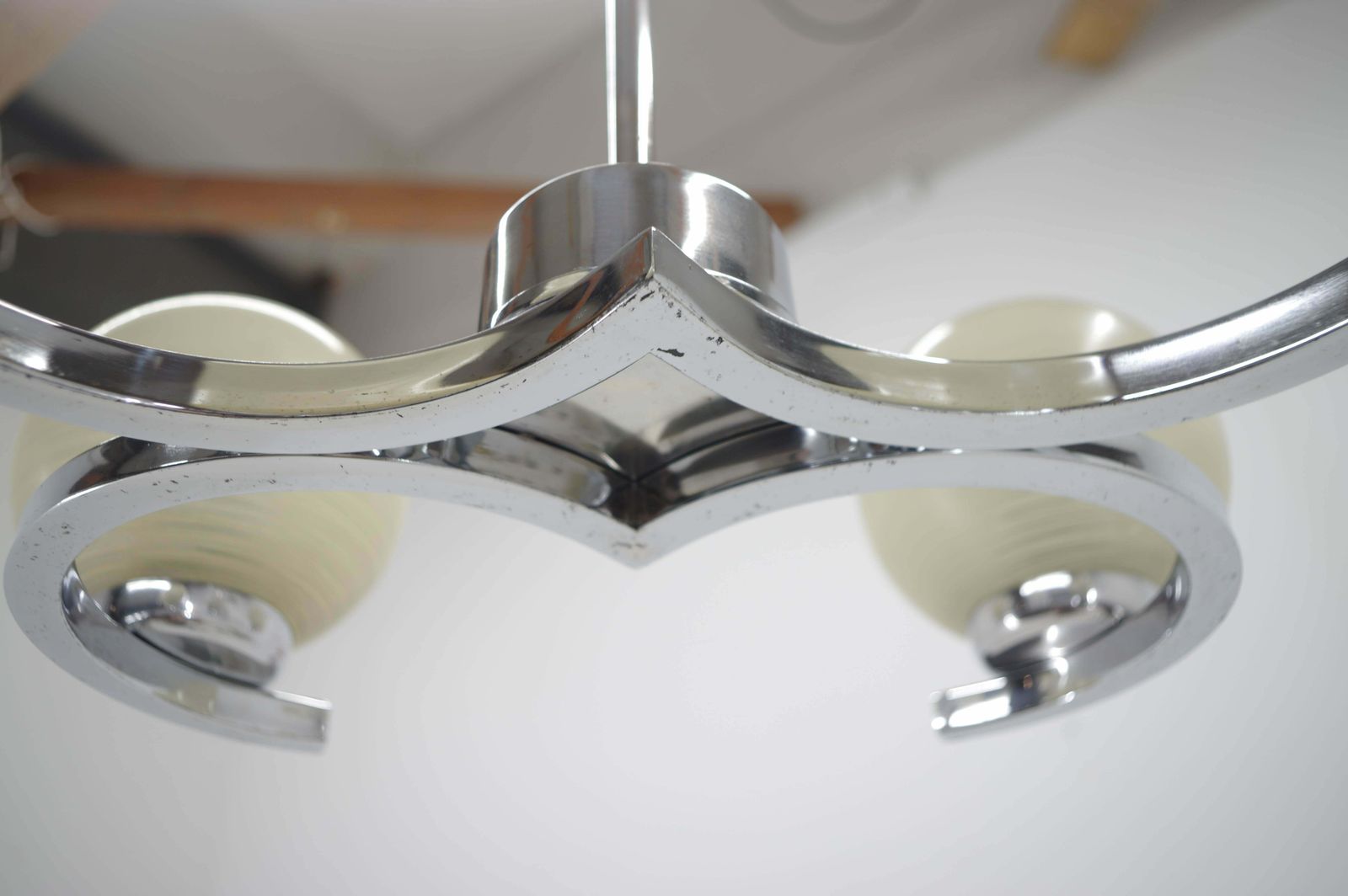 424.0 Mid Century Chandelier By Napako, 1950s, Restored photo