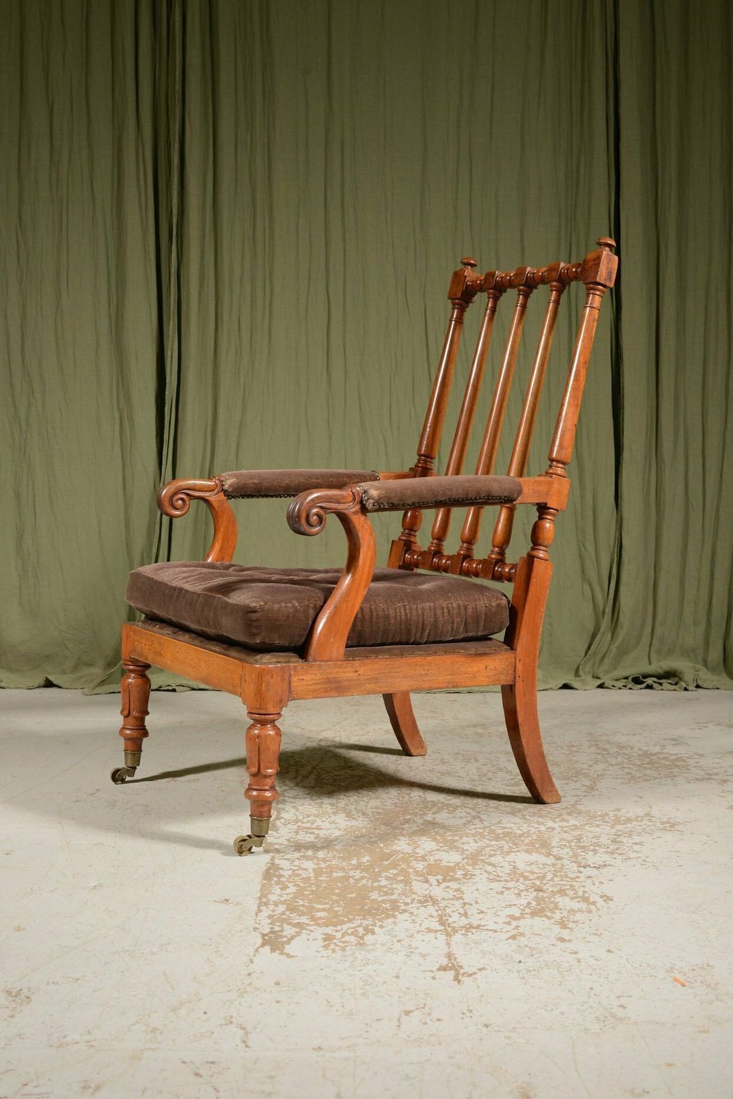 A William IV Mahogany Open Armchair In The Manner Of Gillows   C.1830 photo 995.0